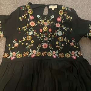 Embroiders boho dress